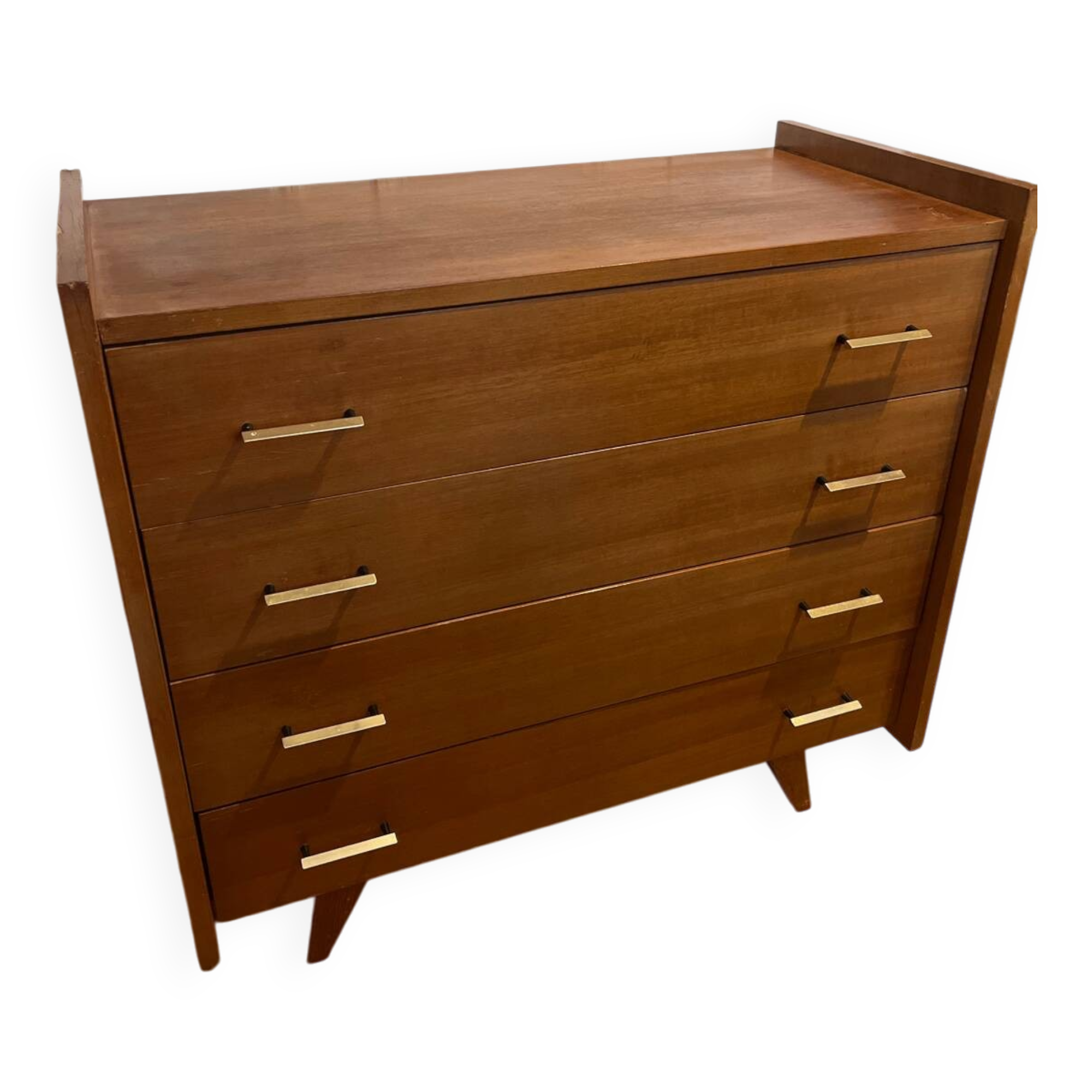 Vintage chest of drawers with splayed legs