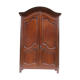 Small solid wooden cabinet with a gendarme hat