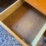 Scandinavian-style desk in light wood