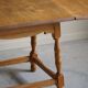 Danish mid-century folding side table in oak, Henning Kjærnulf, 1960s.