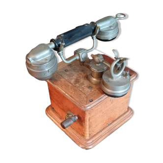 Old wooden telephone