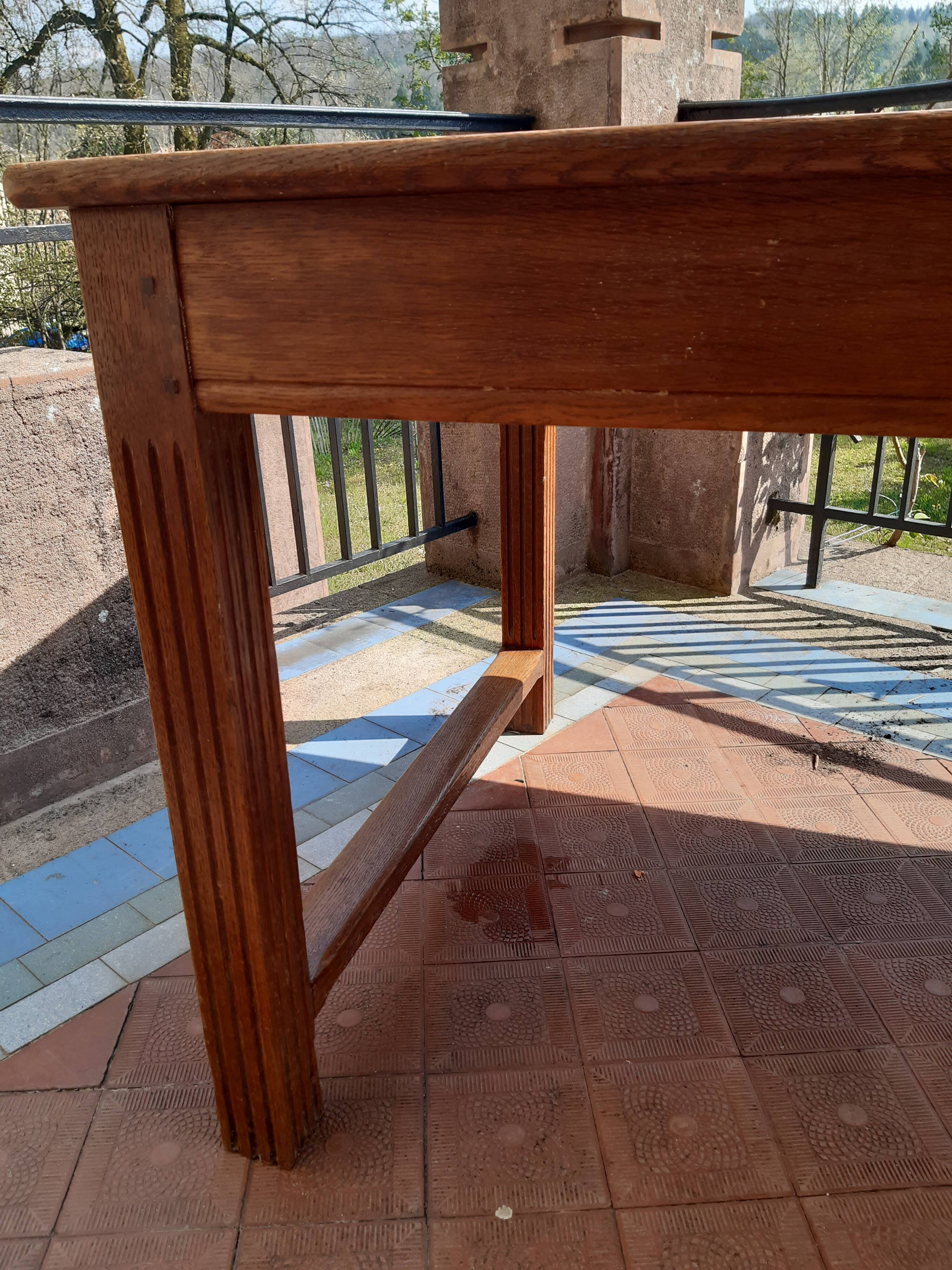Large oak table circa 1940