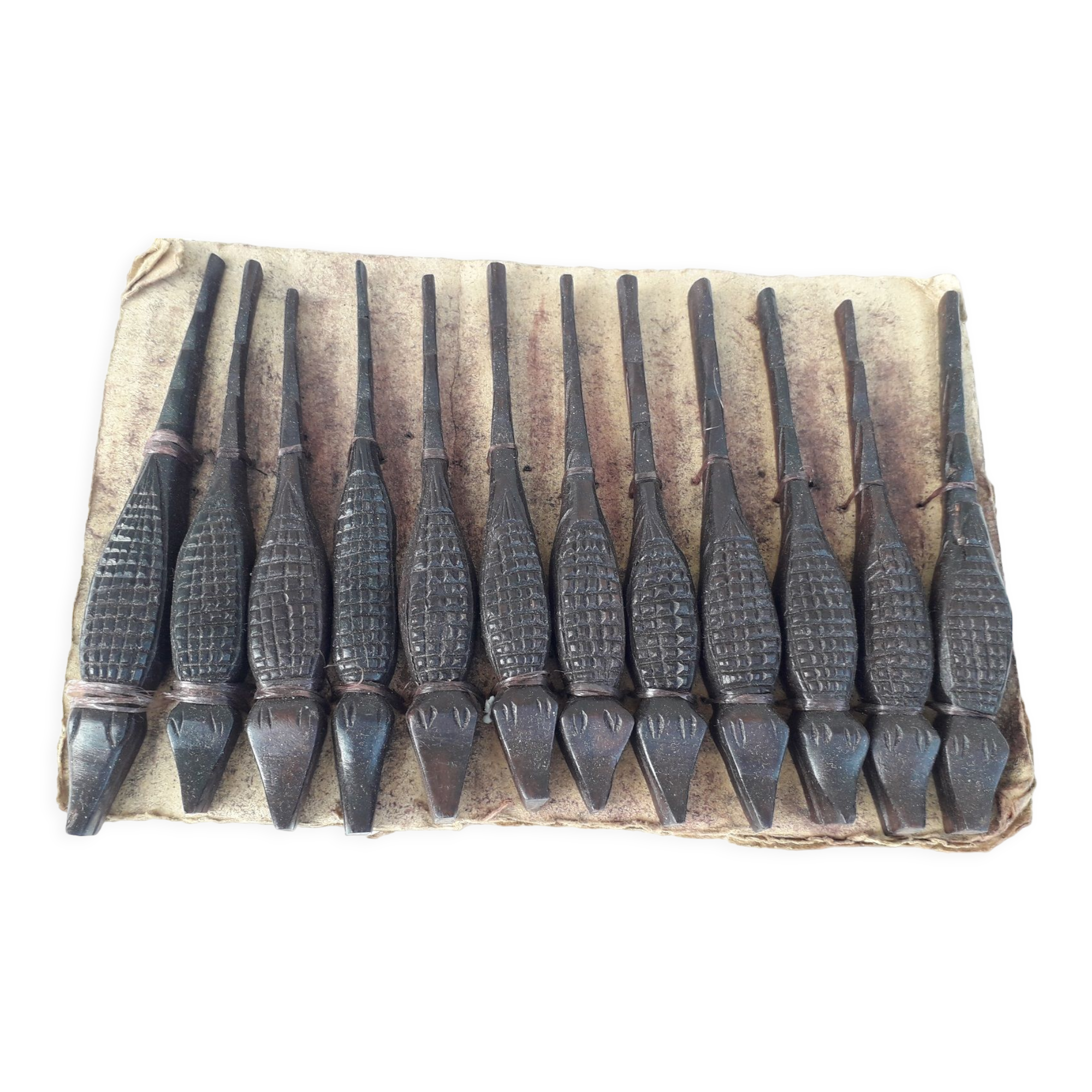 Porte-couteaux bois crocodile