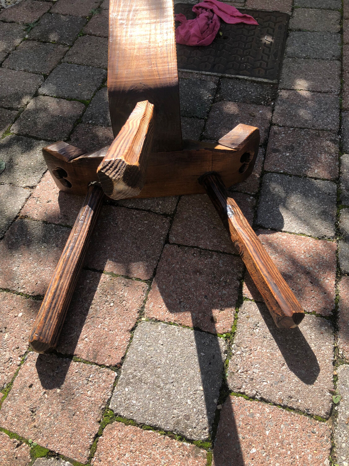 Brutalist chairs and stool