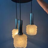 Vintage Frosted Glass Cascade Pendant Light