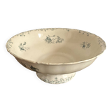 Old iron earth salad bowl, poppy model