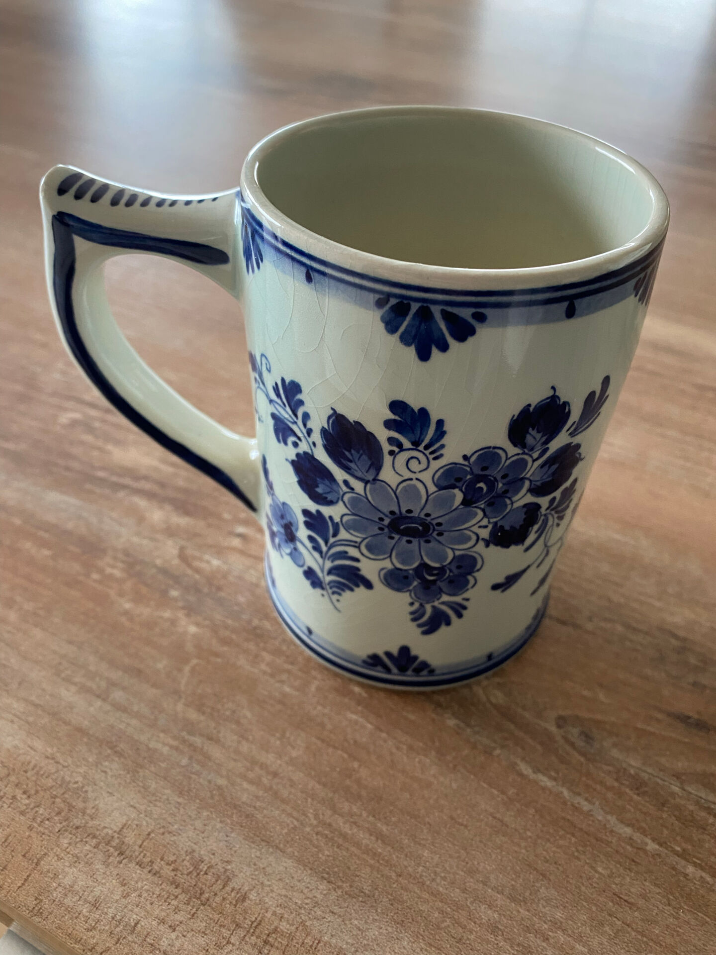 Delft Blue hand-painted cup - Made in Holland (8×12 cm)