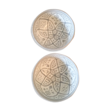 Lot of 2 grey bowls 15cm Moroccan ceramic