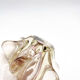 Murano Sommerso Vase Sculpture "Chambord" – Ruby Red & Champagne
