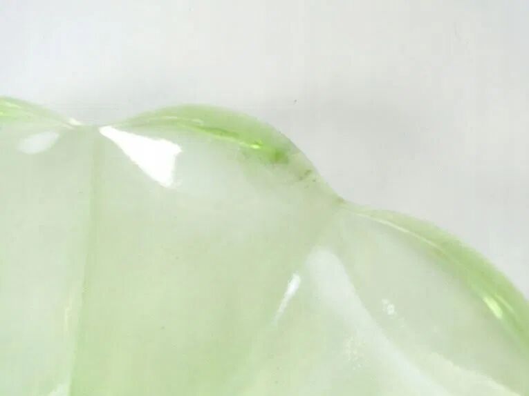 B9M Huta Hortensja green fruit platter no. 324