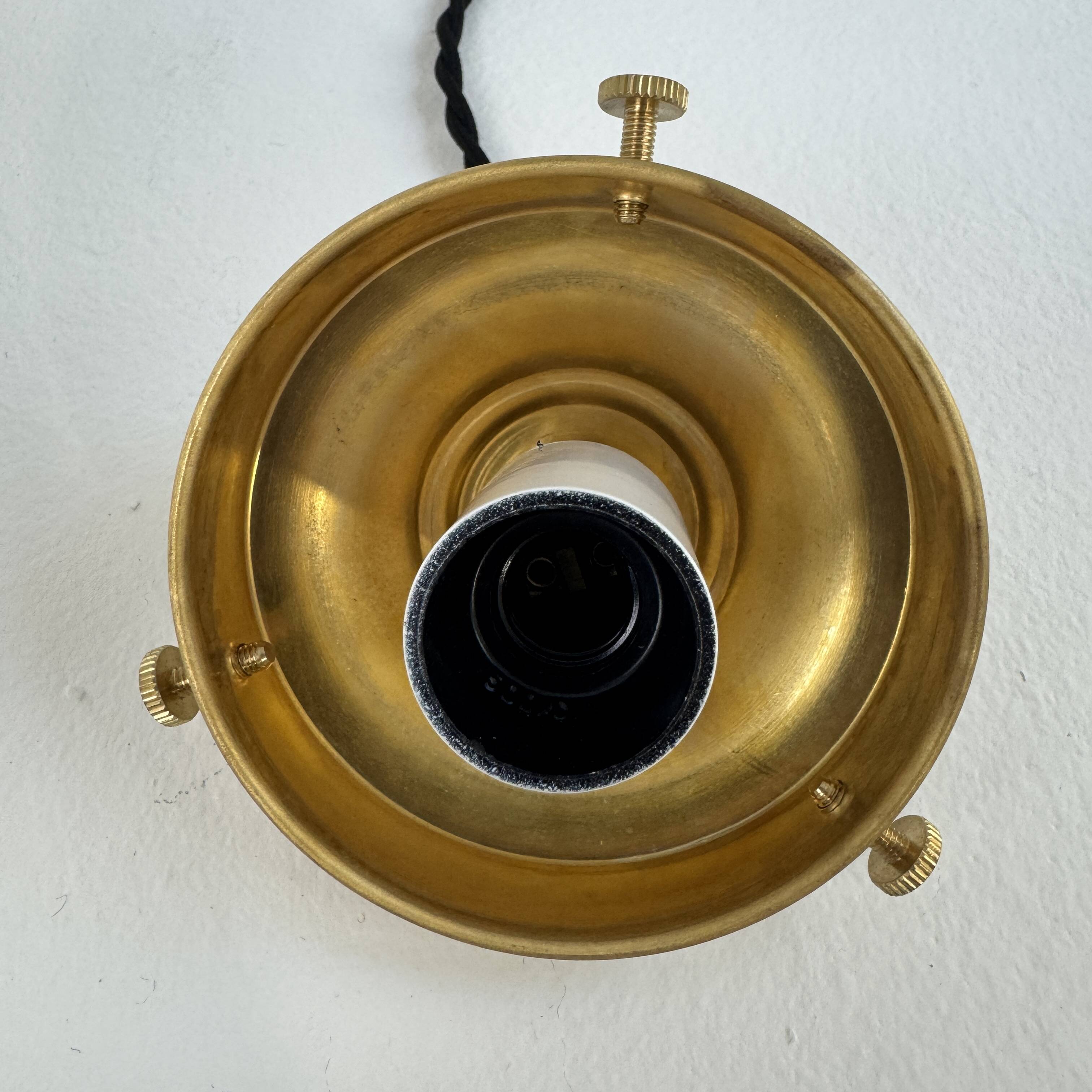 Lot of 3 vintage round glass pendants