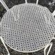 Paire de fauteuils de jardin 1900 en fer forgé