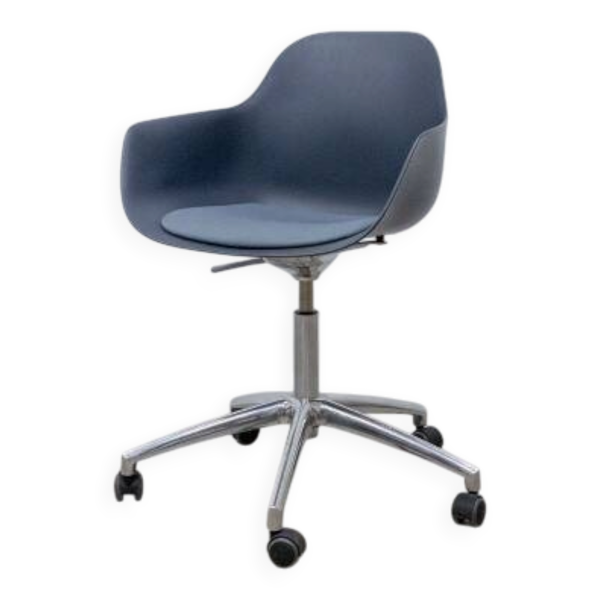 Chaise à roulettes Crassevig Pola Round grise