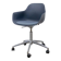 CRASSEVIG Pola Round chair with grey wheels