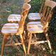 4 chaises western