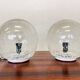 Pair of design mid century artglass Table Lamps, 1980s - Czechoslovakia
