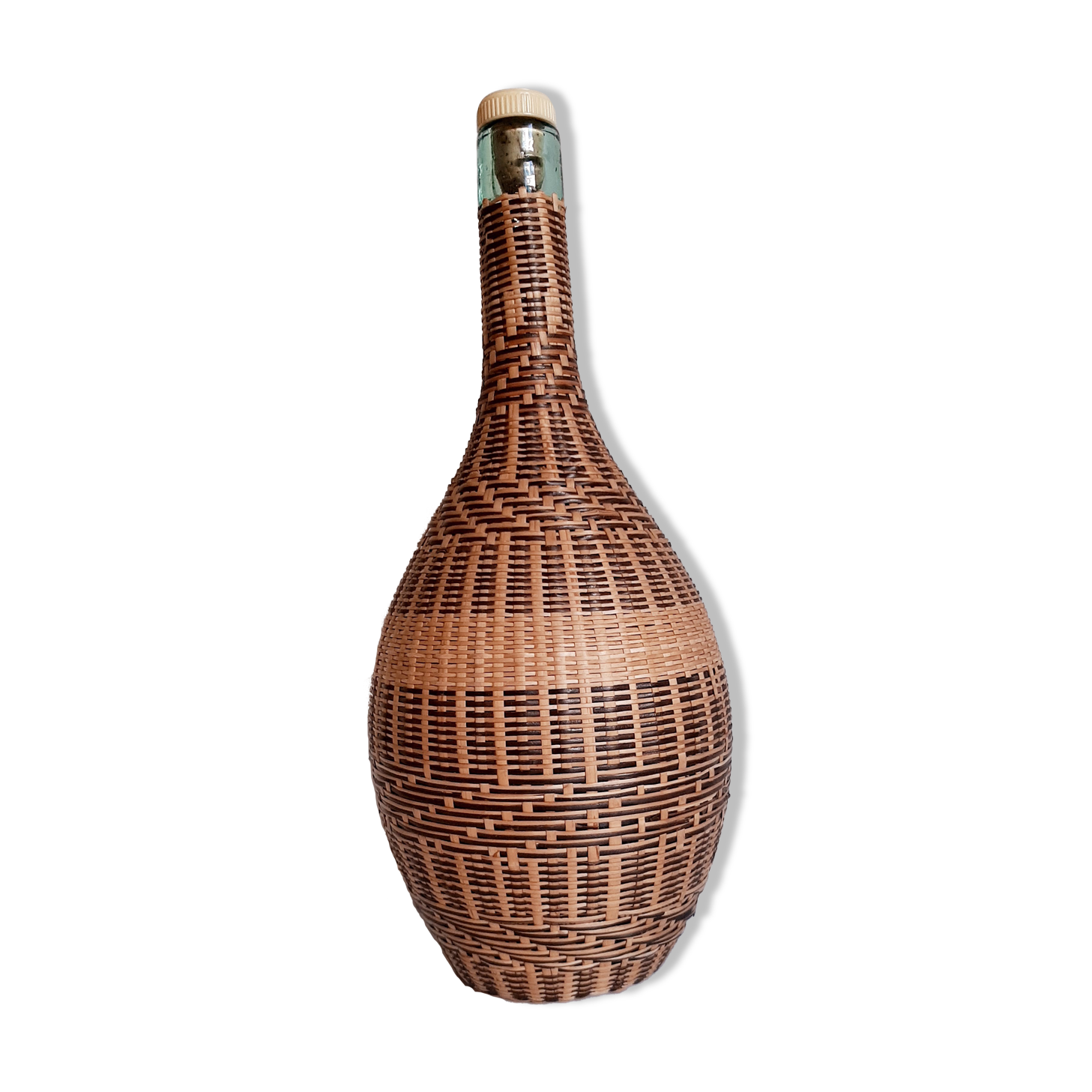 Wicker rattan bottle