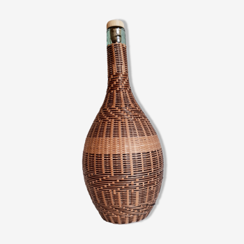 Wicker rattan bottle