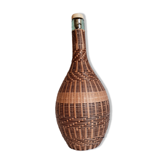 Wicker rattan bottle