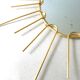 Brass sunglasses mirror from the 70s - 39x43cm