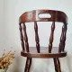 Set of 4 Western Bistro Chairs in Solid Wood