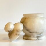 Vintage alabaster stone box
