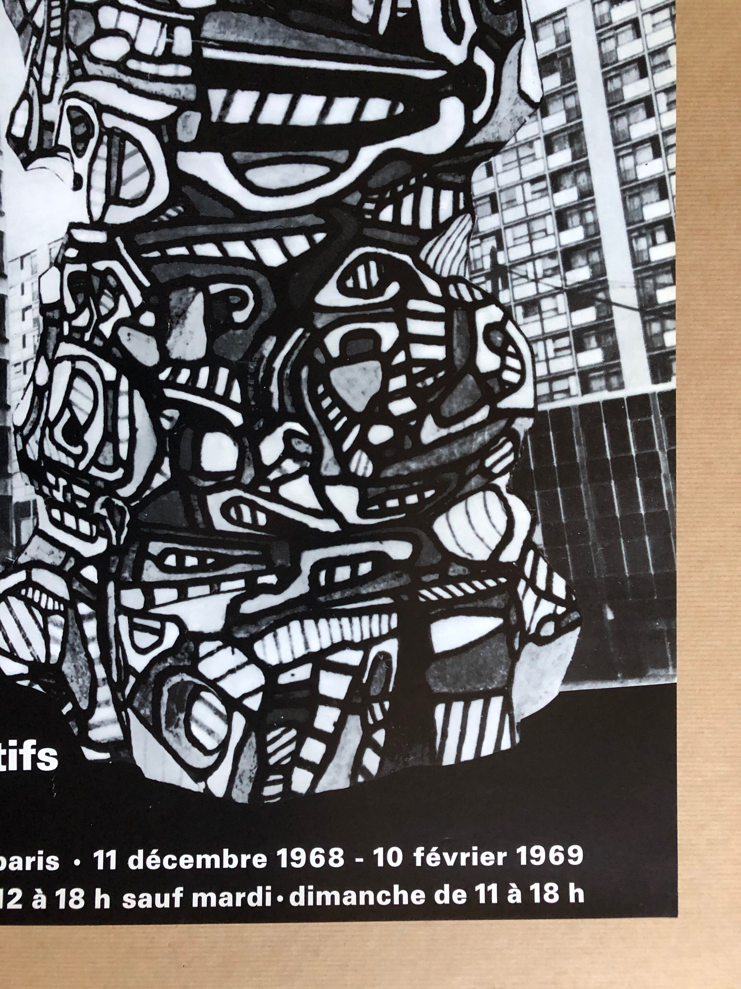 Poster Jean Dubuffet Edifices 1969