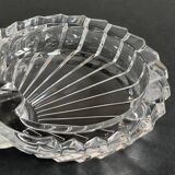 Vintage crystal shell ashtray