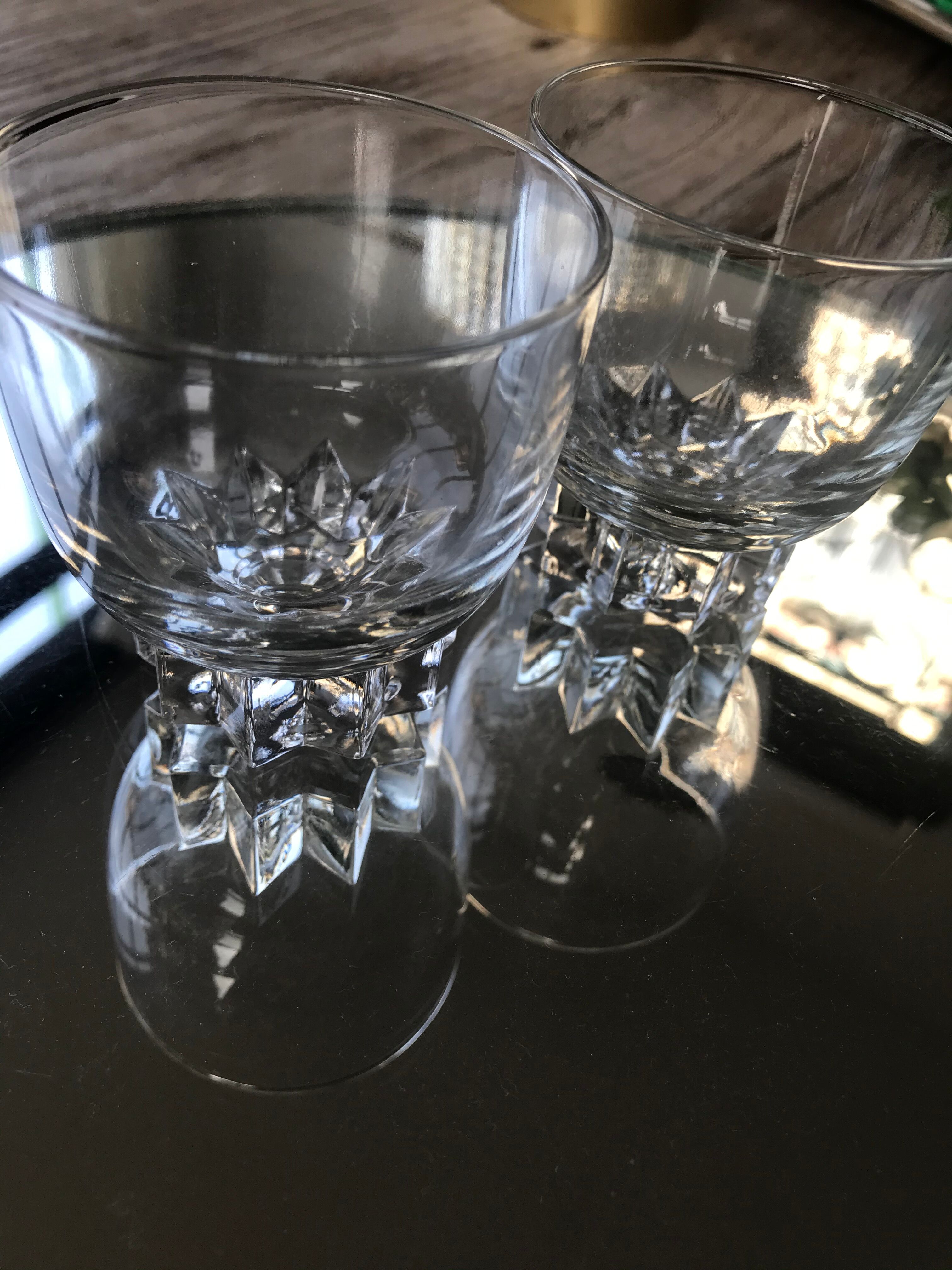 Lot of 5 small vintage glasses