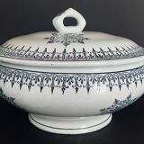 Antique Saint Amand earthenware tureen with Primax decoration
