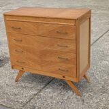Commode vintage 1960 pied compas