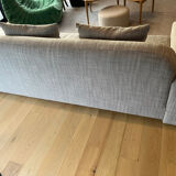 Three-seater fabric sofa