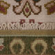 Tapis needlepoint traditionnel portugais zone de laine tapis beige vert65x135cm