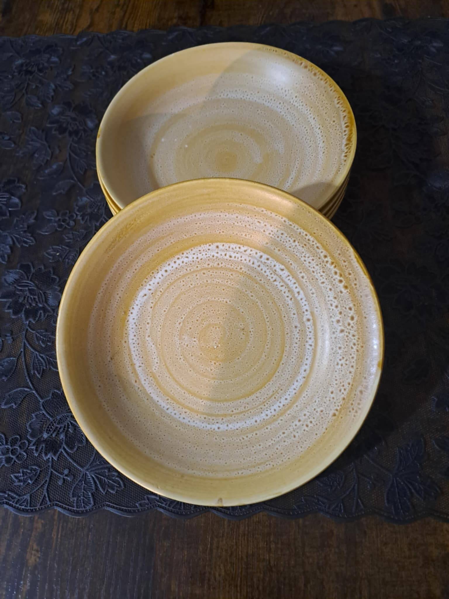 5 Niderviller stoneware soup plates
