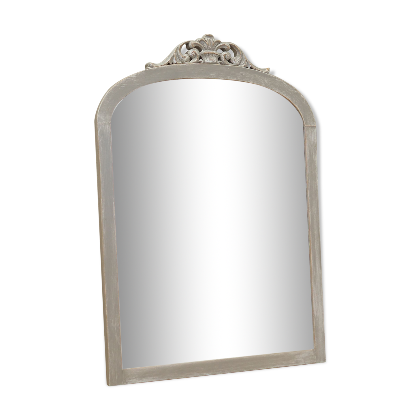 Miroir cadre en pin, design danois, années 1960, production: Danemark