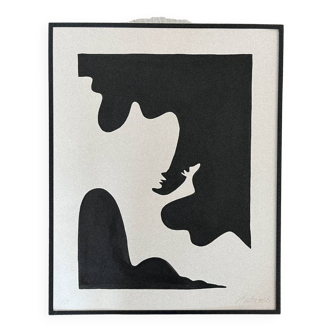 " formes et rêveries vi ", 2023, format 40 x 50 cm, exemplaire unique par atelier agapé