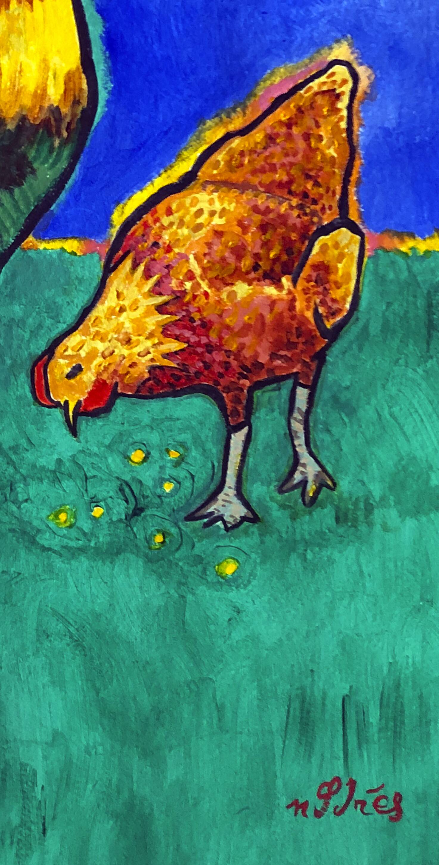 Rooster at dawn