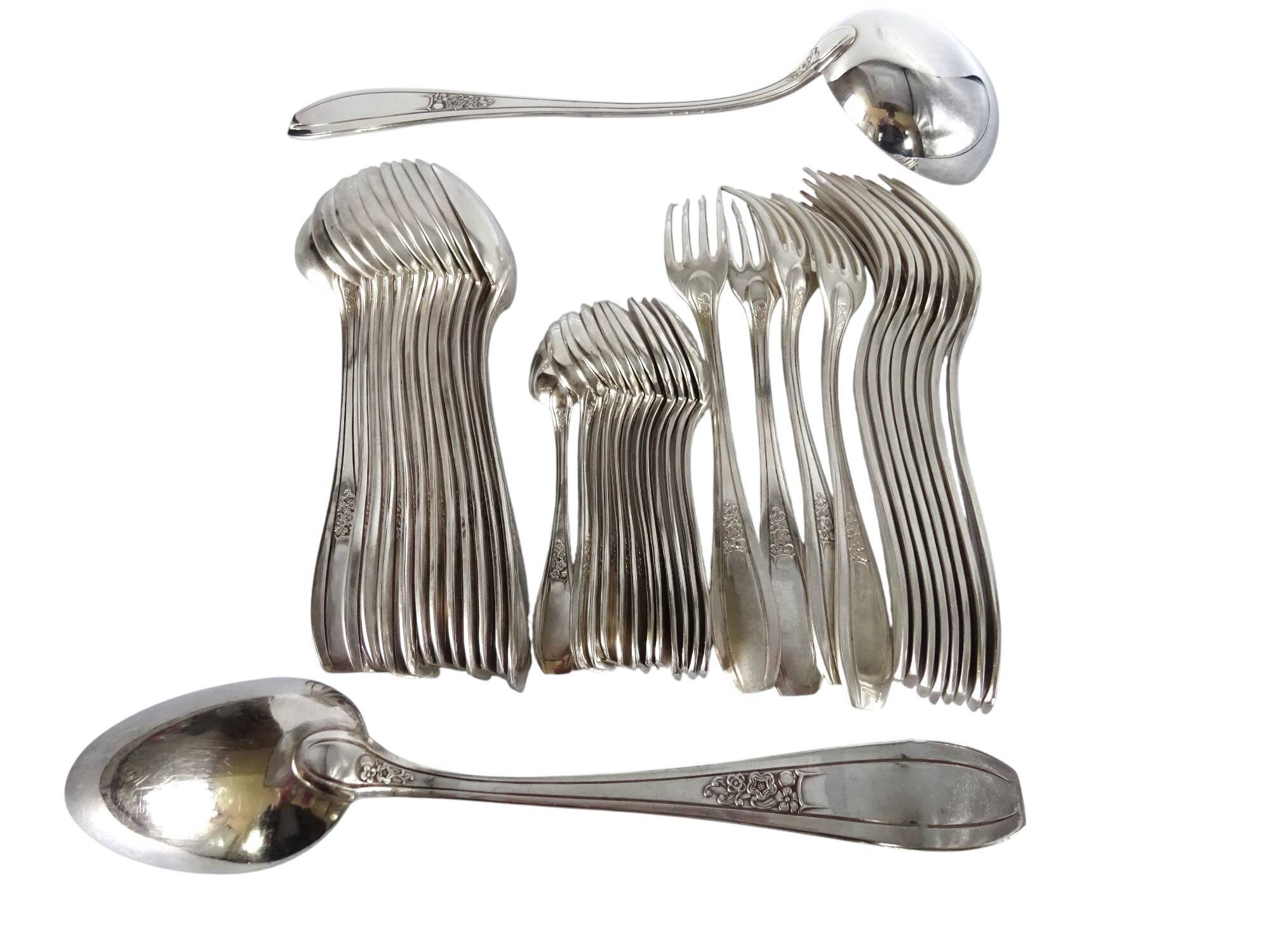 Silver-plated cutlery set - 38 pieces Armand Frenais