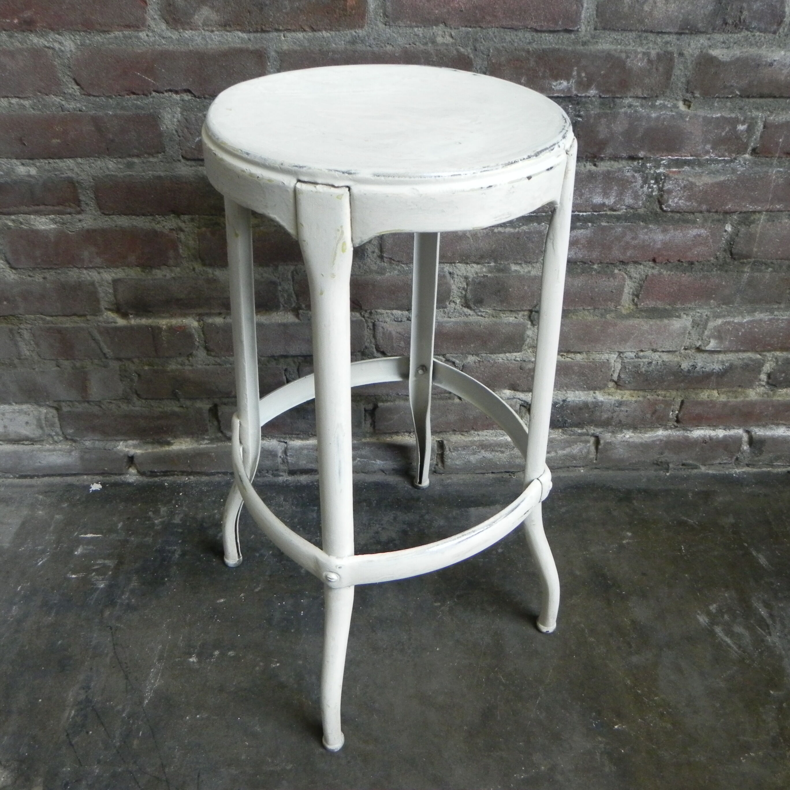 Industrial steel stool