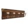 Wall coat rack 50 cm – 5 hooks in metal and cream ceramic