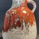 German ceramic vase by Fridgart for Karlsruher majolica from the 1960s.