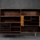 High vintage Scandinavian modern buffet in rosewood with bar by Æ. Jensen & T. Mølholm