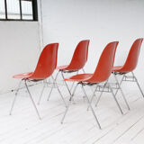 Set of 4 side chairs by Charles & Ray Eames for Herman Miller
