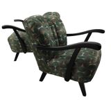Art Deco Armchairs, 1950s, Set of 2