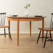 Round butterfly dining table by Lübke, 1960s, teak