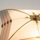 Vintage Art Deco Style White And Gold 1980s Ceiling Or Wall Lamp