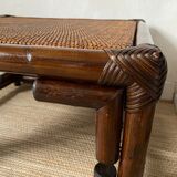 Square rattan coffee table