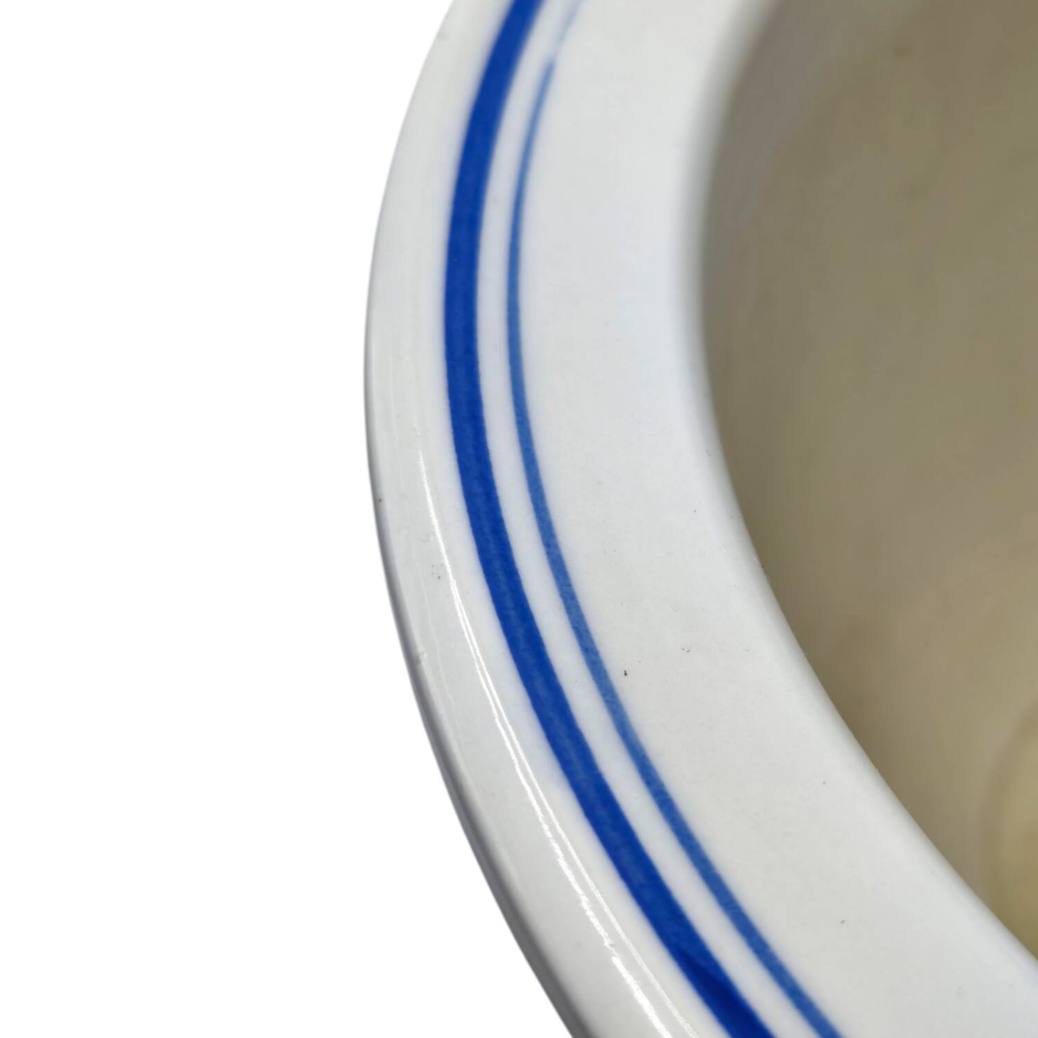 1930s Italian Hand-Painted Ceramic Planter - Vibrant Floral Motif