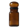 Bocal apothicaire flacon pharmacie en verre fumé ancien vintage ambre marron