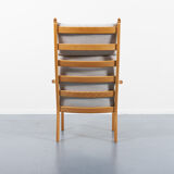 GE 284A high-backed lounge chair by Hans Wegner for Getama